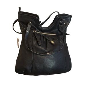 The Sak Black Leather Shoulder Bag